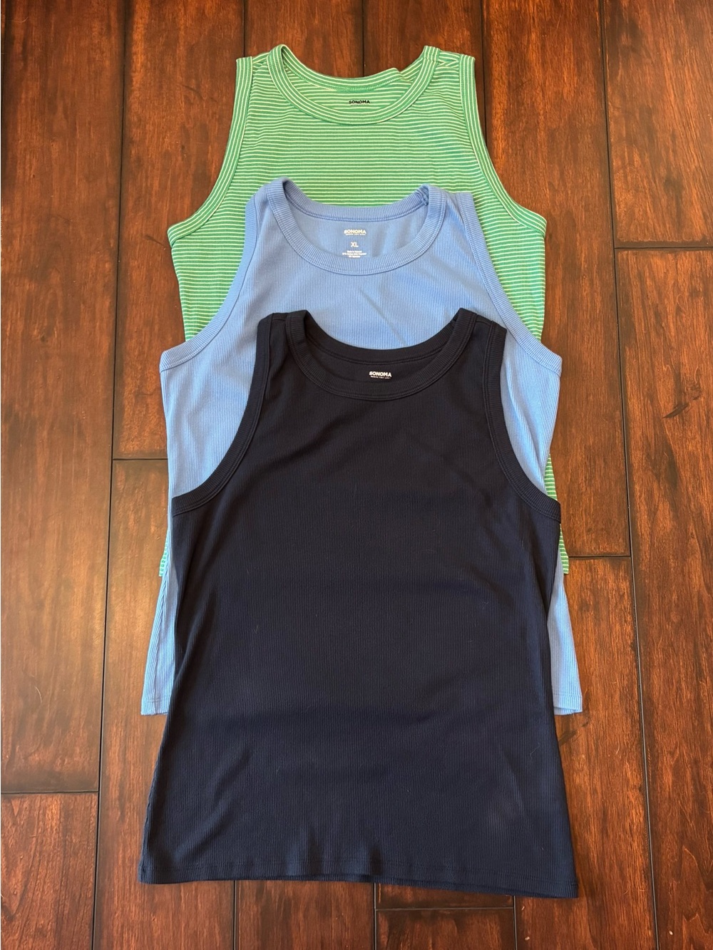 Sonoma Goods for Life XL 3-Piece Ribbed Tank Top Set - Picture 16 of 16